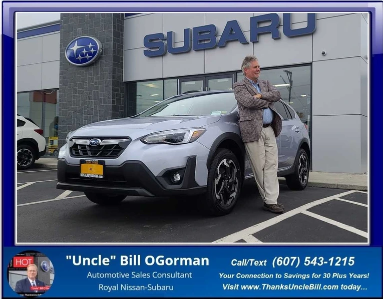 James was ready for another Subaru so he saved, again, with "Uncle" Bill OGorman and Royal Subaru!