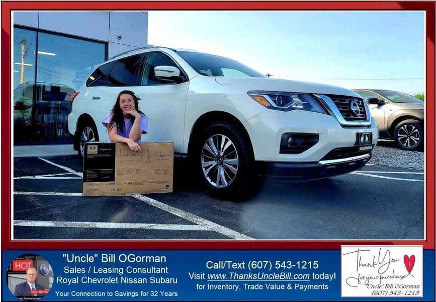 Katherine Ann Rowley and her 2020 Nissan Pathfinder!  Congratulations from "Uncle" Bill and Royal