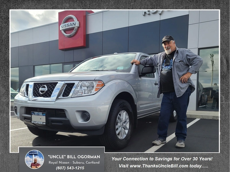 Congratulations to Kevin and Denise on your New 2018 Nissan Frontier from Royal Nissan of Cortland and 'Uncle" Bill OGorman