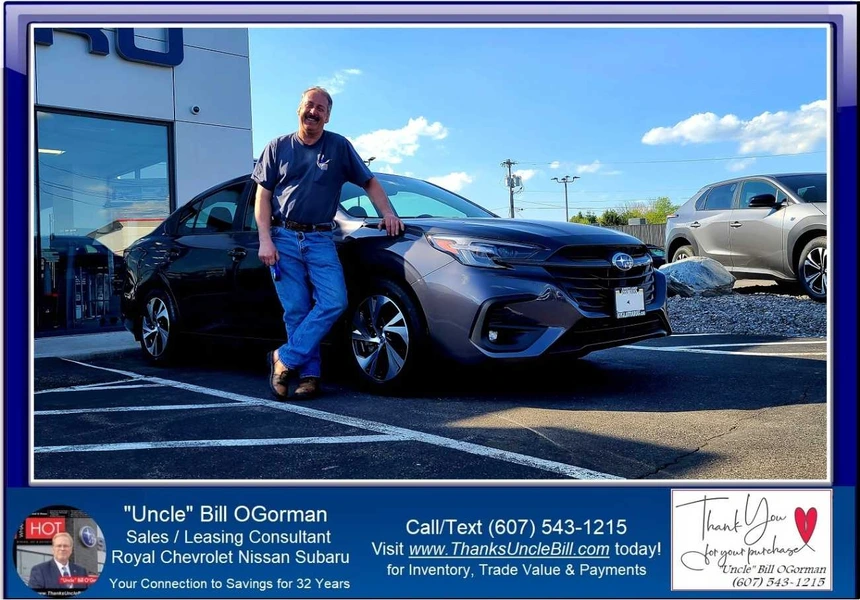 Congratulations to Blake Willcox!  He chose the New Subaru Legacy with "Uncle" Bill and Royal