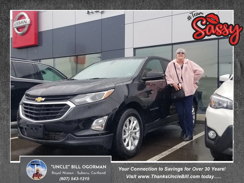 Meet Lorraine and her wonderful new ride from Royal Nissan and "Uncle" Bill OGorman!