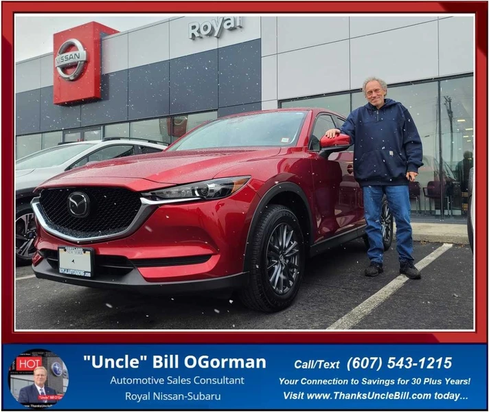 Congratulations to Ted Wright!  He chose this Mazda CX-5 from "Uncle" Bill and Royal Nissan