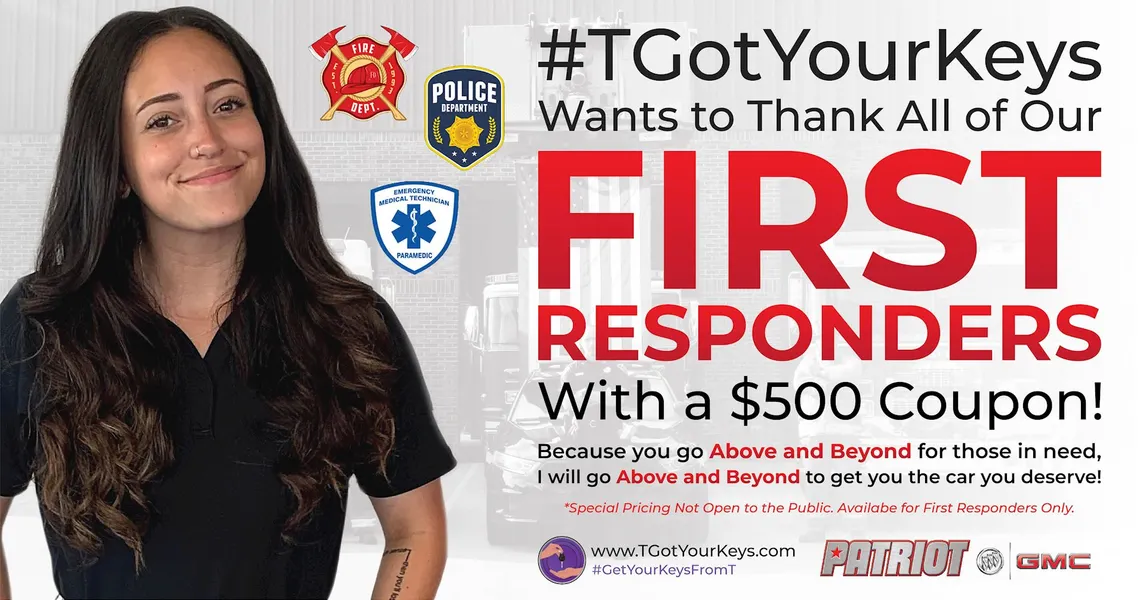 $500 OFF for First Responders!