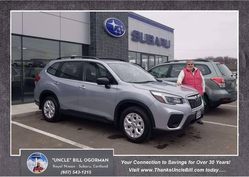Laurie Lang of Cortland Saved with Royal Subaru and "Uncle" Bill OGorman