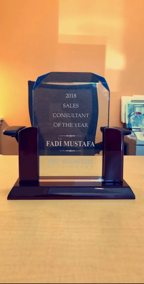 2018 Sales Consultant of the Year!