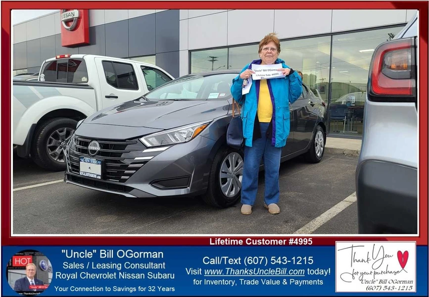 Congratulations to Elaine Lyon! She is "Uncle" Bill OGorman's Lifetime Sale #4995 in Cortland, NY