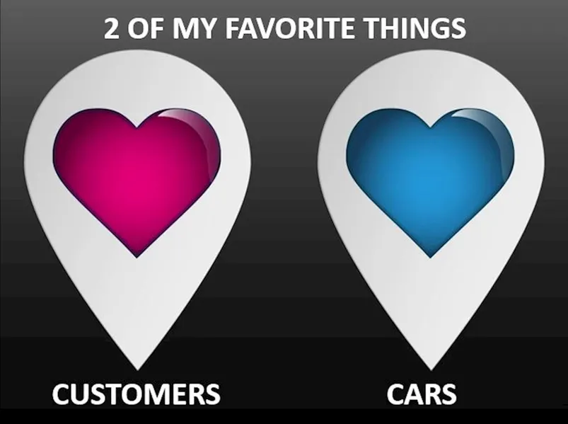 Two of My Favorite Things: Working with My Customers and Cars!