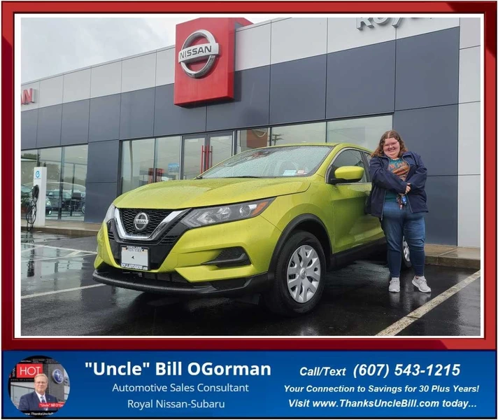 Congratulations Tiffany!  She chose this 4500 mile Nissan Rogue Sport with "Uncle" Bill at Royal