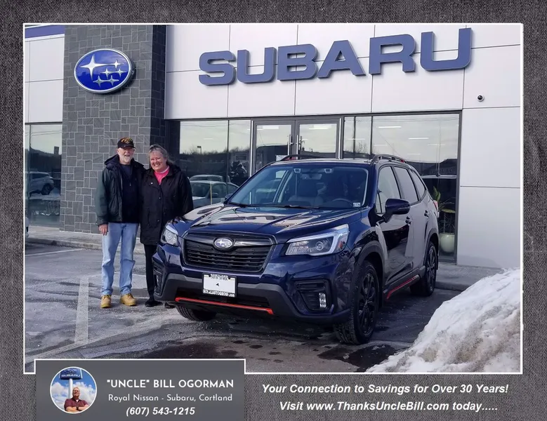 Carol found her NEW SUBARU FORESTER at Royal Subaru with "Uncle" Bill OGorman