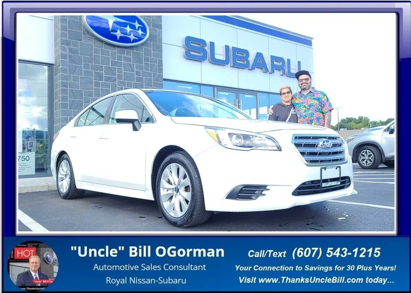 Lani and Matt were ready to upgrade - Check out this Subaru Legacy from "Uncle" Bill and Royal!